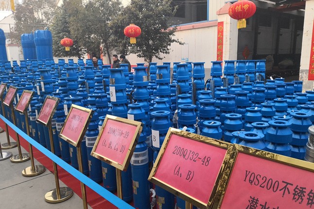 公司2019年度潛水泵、深井泵、污水泵、管道泵等產(chǎn)品展示現(xiàn)場(chǎng)