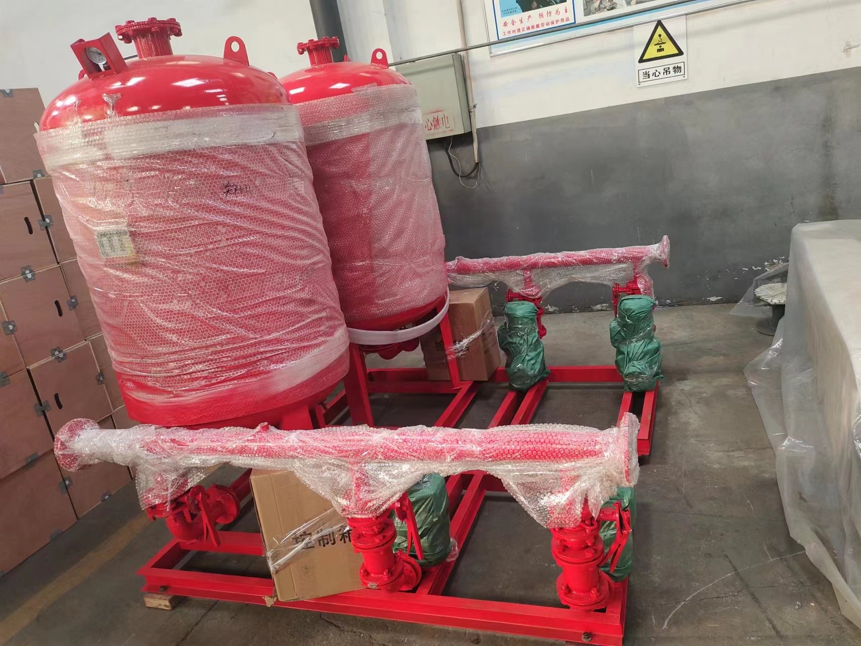 客戶定制的消防泵組已經(jīng)完工，于2月17日啟程交付客戶